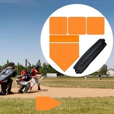 Baseball Softball Base Throw Down Rubber Bases Easy Set up Heavy Duty Team