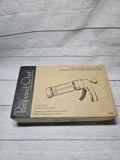 Vintage Pampered Chef Cookie Press Set #1525 - COMPLETE - 2002 - w/ Box and Inst