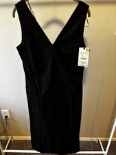 ZARA 100% WOOL SLEEVELESS DRESS GREY SMALL MEASUREMENTS