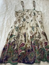 🚨SALE🚨Women’s Sz 3X Spring Summer Short Paisley Floral Peasant Boho Dress