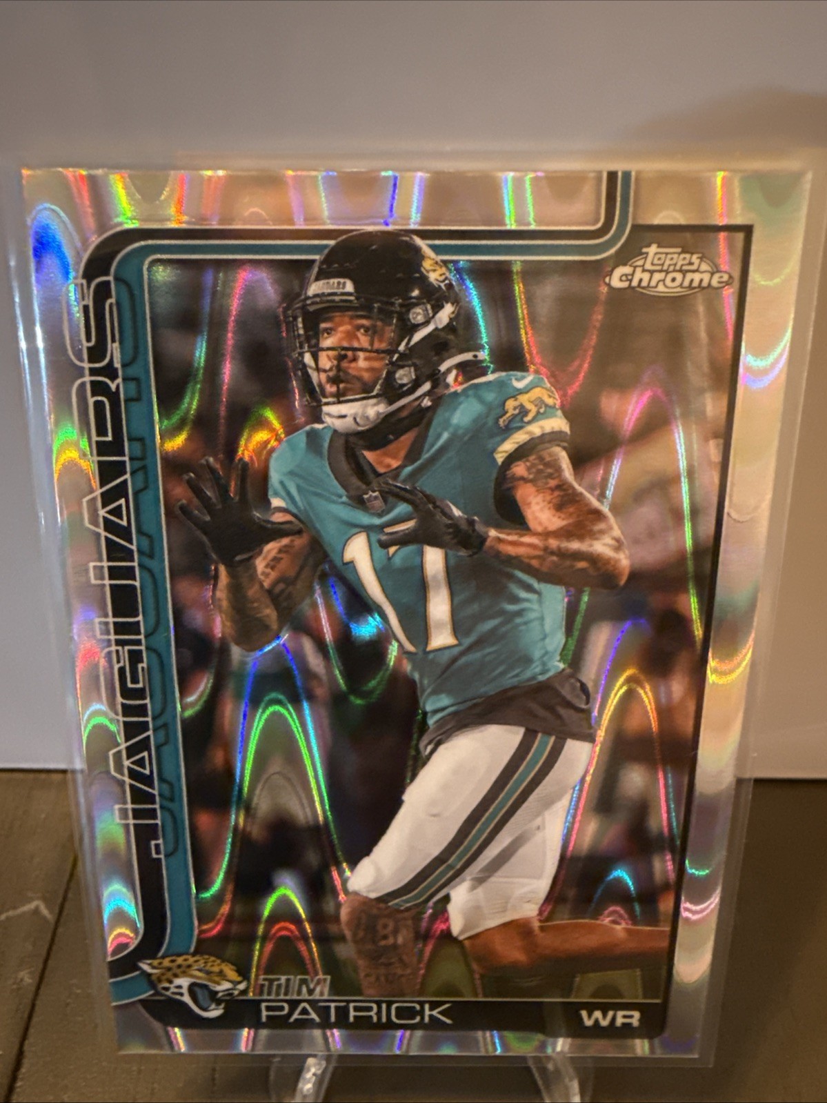 2025 Topps Chrome - Tim Patrick Ray wave Refractor #96 - Jacksonville Jaguars
