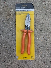 Klein D213-9NE-INS 9" Insulated High-Leverage Side-Cutting Pliers 1000V Hi Volt