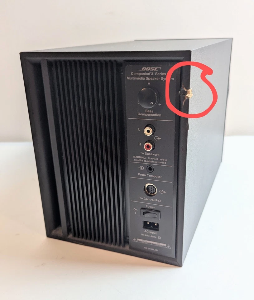 Bose Companion 3 Series II Multimedia Speaker System Complete Tested Ships Free - Image 4 of 4