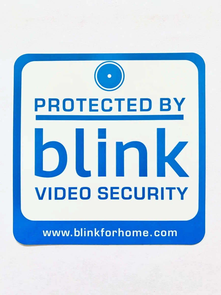 4 Blink Security Camera Window Stickers Double Sided 3.5 x 3.5 inch Brand  New