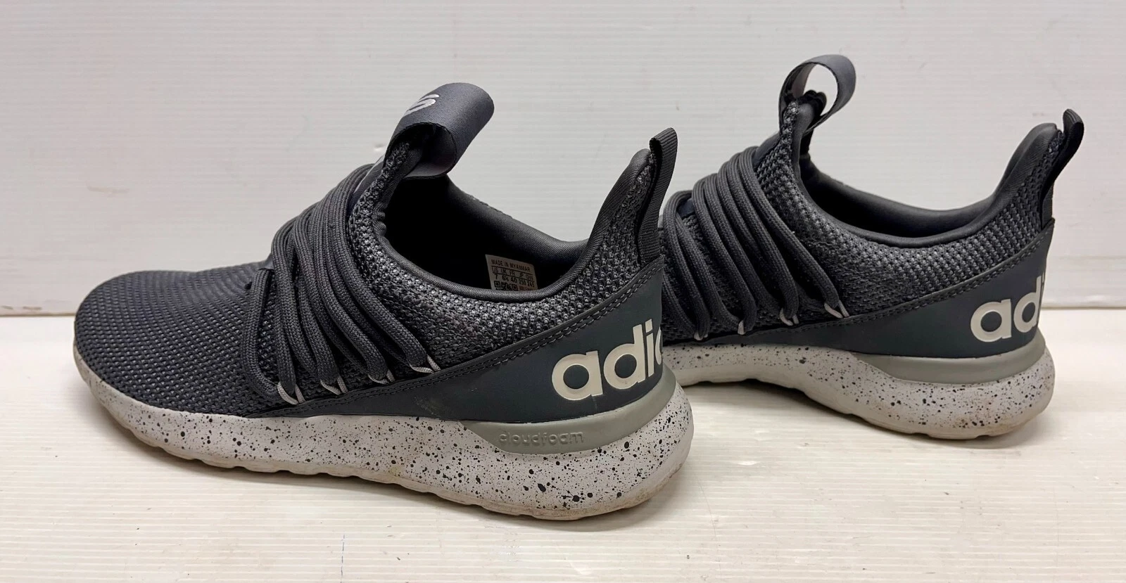 Mens Adidas Cloudfoam Ultimate Lite Racer Running Shoes Gray Size 7