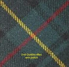WW2 British Army 3rd Gurkha  Rifles Tartan arm patch badge