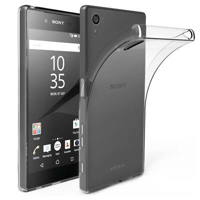 Schutz Hülle Für Sony Xperia M4 Aqua Handy Tasche Slim Silikon Cover Case Klar