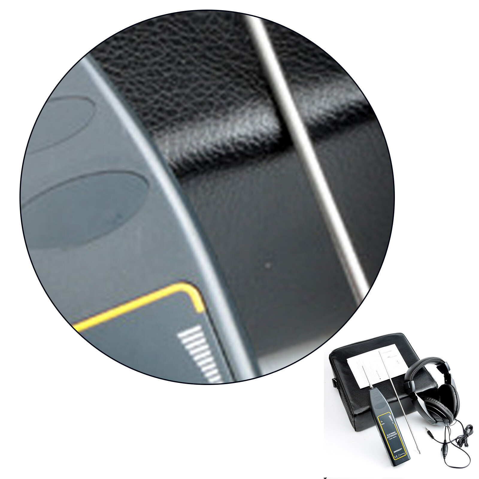 Leak Detector Water Pipe Electronic Stethoscope Earphone Abnormal Noise Tool KBE