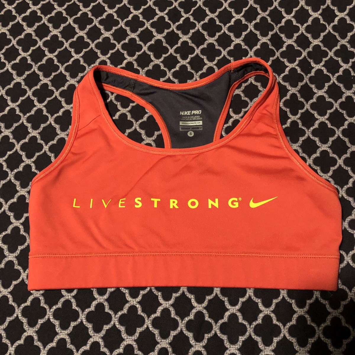 nike livestrong sports bra