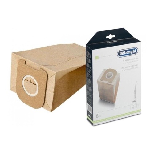 DE LONGHI - 8 - SACCHETTI FILTRANTI DLS36 ASPIRAPOLVERE -- IN CARTA -- - Foto 2 di 3