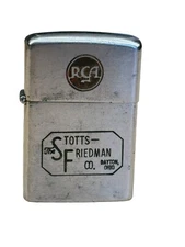 VINTAGE ORIGINAL RCA THE STOTTS - FRIEDMAN CO. ADVERTISING LIGHTER ~ DAYTON OH