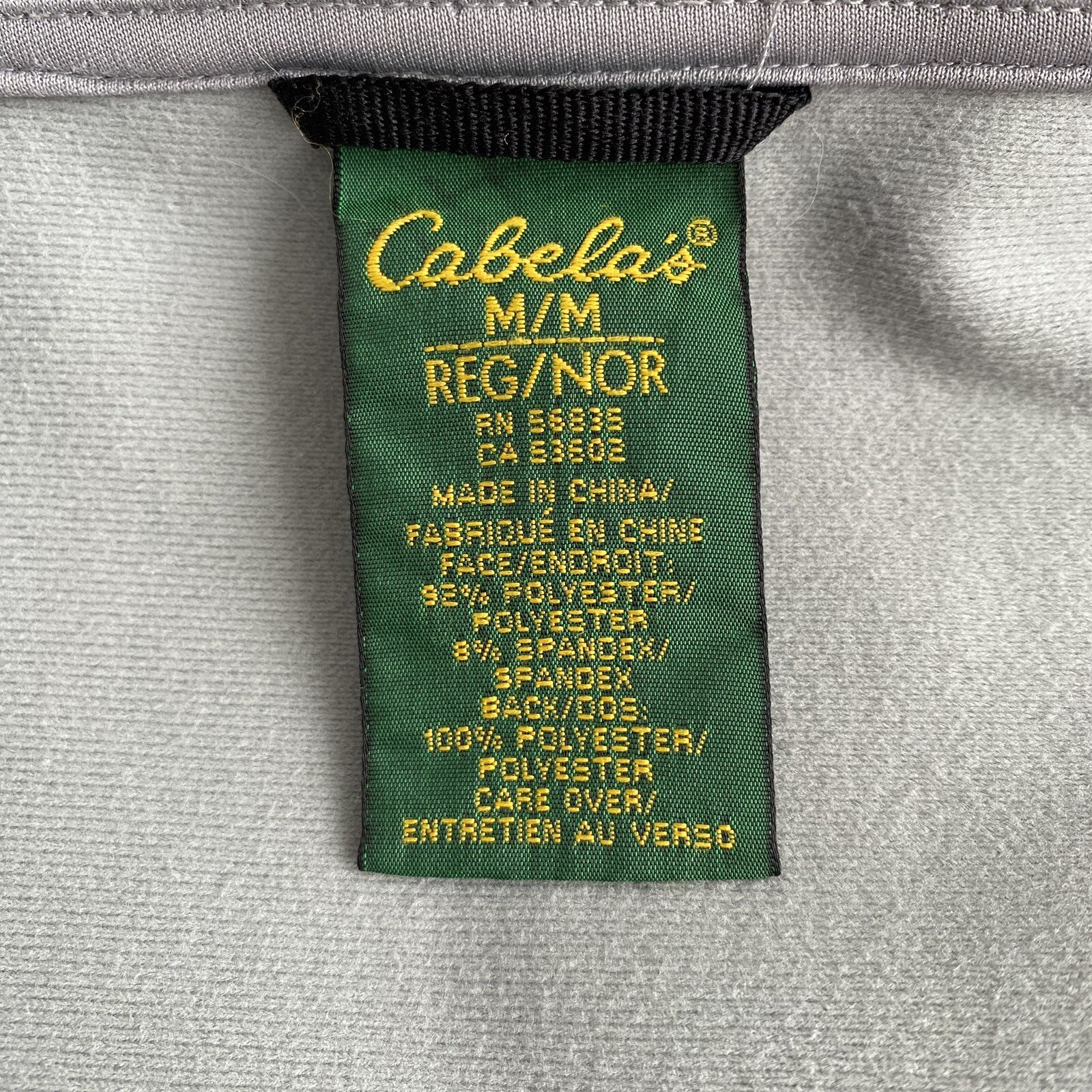 Cabelas Men M Softshell Performance Blue Full Zip… - image 6