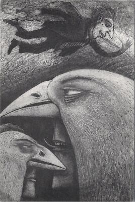 Kunst Postkarte - Künstler Peter Ford, Hackorden mit Überflieger RR19994