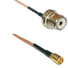 RG316 UHF Female BULKHEAD to SMB FEMALE RF Cable Rapid-SHIP LOT