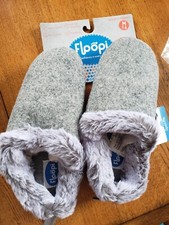 Floopi Slippers Women  s Grey Mauve 7 8 Clog Indoor Outdoor Soft  Fluffy NWT