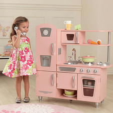kidkraft pink vintage kitchen 53179