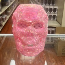 Fancy Pink Rhinestones Halloween Day of the Dead Skull Masquerade Mask