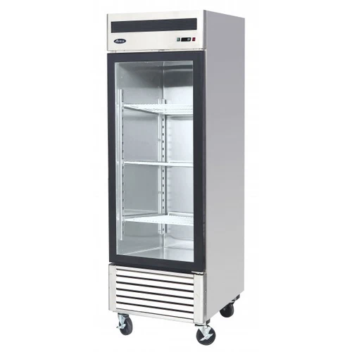 ATOSA USA MCF8701 GLASS DOOR MERCHANDISER STAINLESS STEEL COMMERCIAL FREEZER
