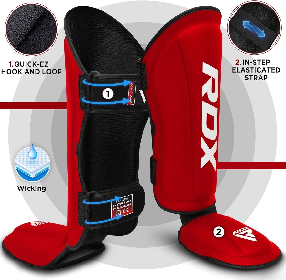 qK。 Muay Thai Shin Guards by RDX, Sparring Gear, MMA, Kickboxing