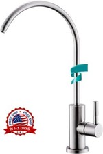 Grifo de filtro de agua RO para beber cromado de 1/4 pulgadas, fregadero de coci