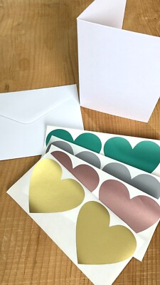 Rubbelherz Selbstgemachte Karte, Kartenbasteln, Selbstgemachte Karte, DIY