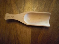 Swedish Small Wooden Scoop 4.25"