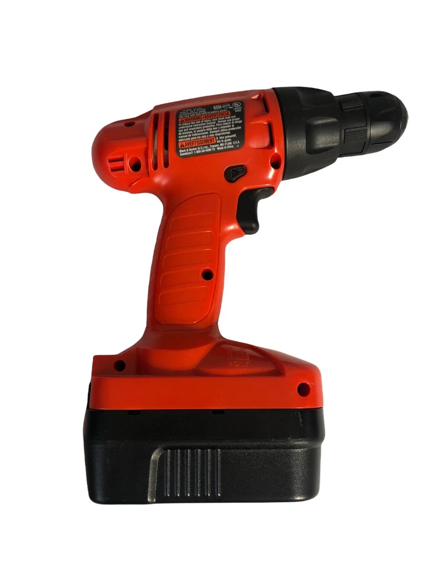 BLACK+DECKER 18-Volt Ni-Cad Cordless Drill-Driver With 2 Batteries,  GCO18-2WM 