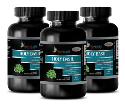 anti inflammatory supplement - HOLY BASIL Extract - super antioxidant -3 Bottles