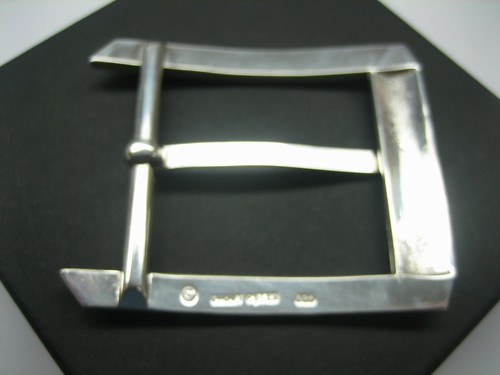 HEBILLA DE PLATA ESTERLINA 925 CON CINTURÓN LAGARTO GENUINO DE 1,5" HECHO EN EE. UU. - Imagen 10 de 10