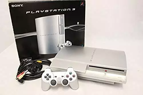 PLAYSTATION 3 (40GB) PS3 sony Satin silver CECHH00 japan with box