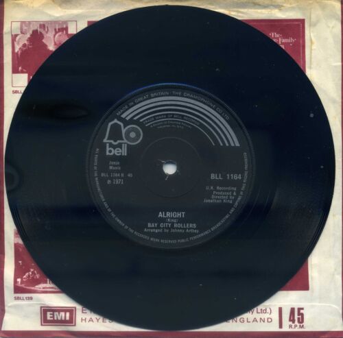Bay City Rollers- "Keep On Dancing" 7" vinyl 1971 Bell Records - Picture 2 of 2