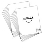 50 Pack White 11x14 Uncut Mat Boards Full Sheet for Pictures, Frames, Crafts