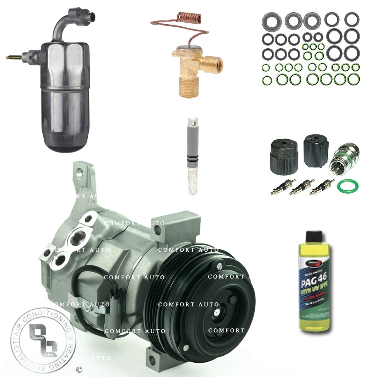 New AC A/C Compressor KIT Fits: 2002 - 2006 Cadillac