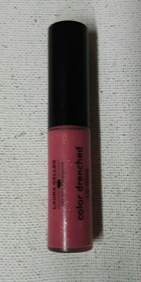 2 tube lot LAURA GELLER COLOR DRENCHED LIP GLOSS lipgloss PIAZZA PINK unsealed - Image 4 of 4