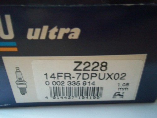 Set of 4 Beru Z228 Platinum Ultra Sparkplugs for MG MGF, MG-TF, ZR, ZS ZT, ZT-T - Picture 11 of 12