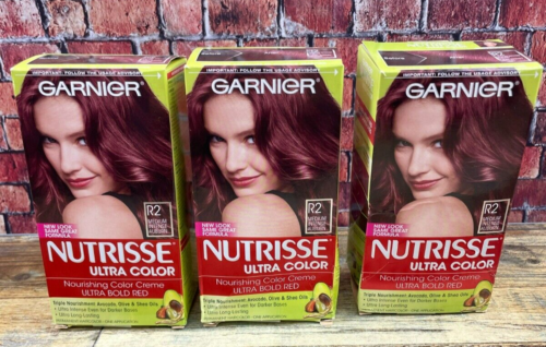 9. Garnier Nutrisse Ultra Color Nourishing Hair Color Creme, R2 Medium Intense Auburn - wide 3