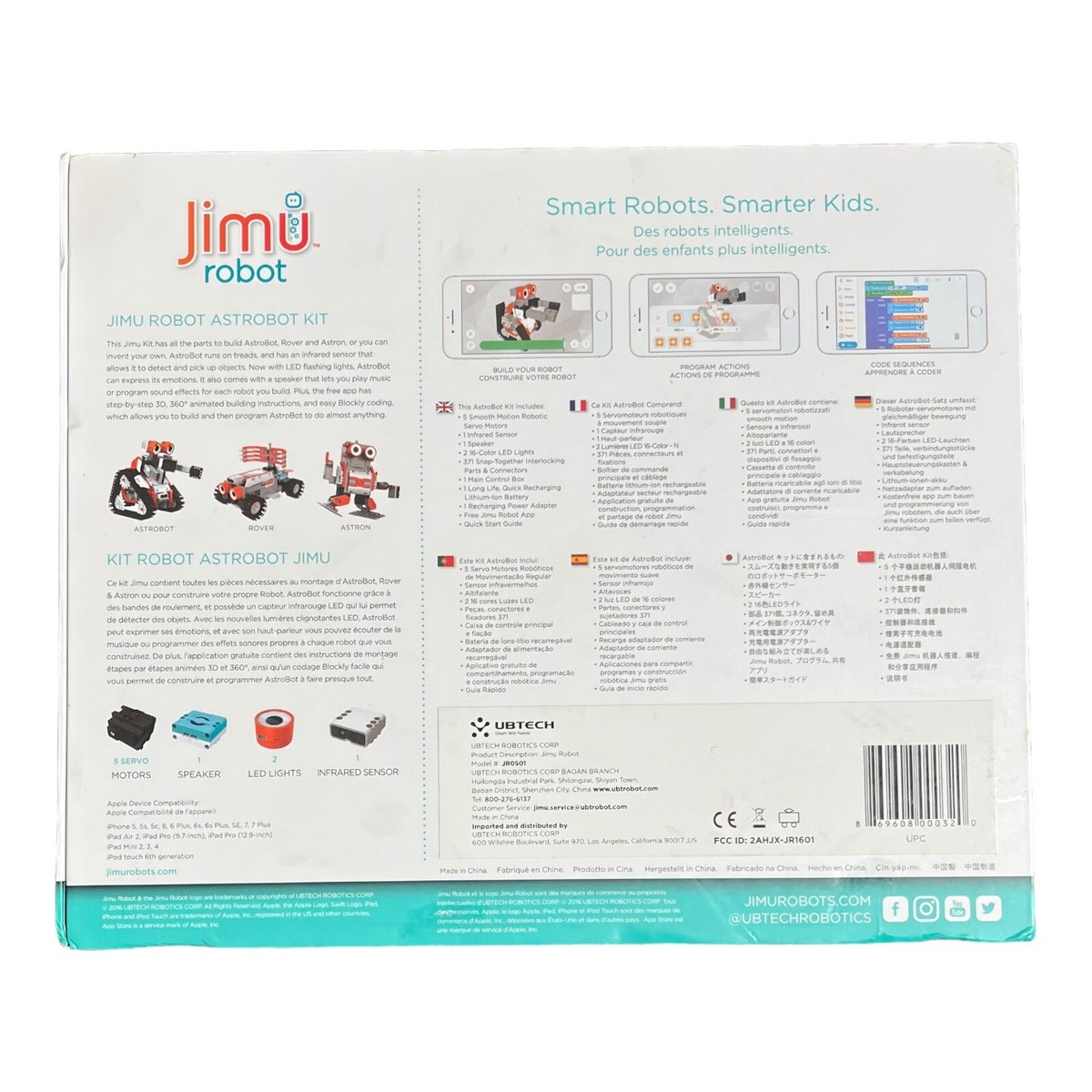 UBTECH JR0501 Robotics JIMU Robot AstroBot Kit | eBay