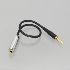 3.5mm Male 5-Pole TRRRS to 3.5mm 4P TRRS Female Audio Adapter Cable 4" For Sony