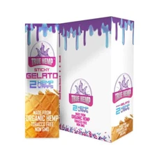 True Hemp GELATO Herbal Rolling Papers (Full Box of 25 Pouches/2 Per Pack)
