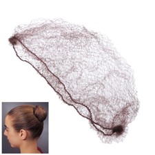 50pcs Brown Hair Net Wig Hairnets Ballet Dance Elastic Invisible Nets for Buns