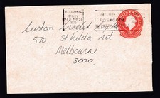 1976 QUEEN ELIZABETH II 18c DECIMAL STAMP EMBOSSED COVER MELBOURNE VIC #20