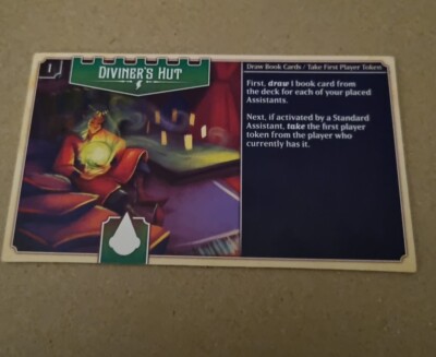 Ex Libris Familie Brettspiel Ersatzteil Wahrsagerhütte Referenzkarte nur Brett