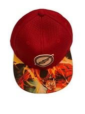The Flash Hat DC Comics Mesh Snapback Hat Youth Super Hero Kids Black and Red