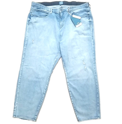 Jag Cecilia Jeans Womens 24W Blue Light Wash Distressed Mid Rise Skinny New Tags