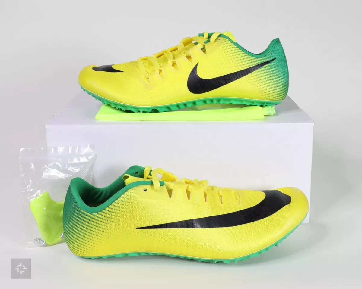 Nike Oregon Ducks Zoom Ja Fly 3 Yellow Track Spikes (920756-703) Mens Sz  11.5-13