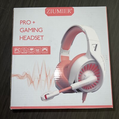 Ziumier Pink Ps4 Headset With Mic Ziumier PRO Gaming Headset Pink