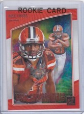 NICK CHUBB ROOKIE CARD Cleveland Browns 2018 Panini GRIDIRON KINGS Football RC!