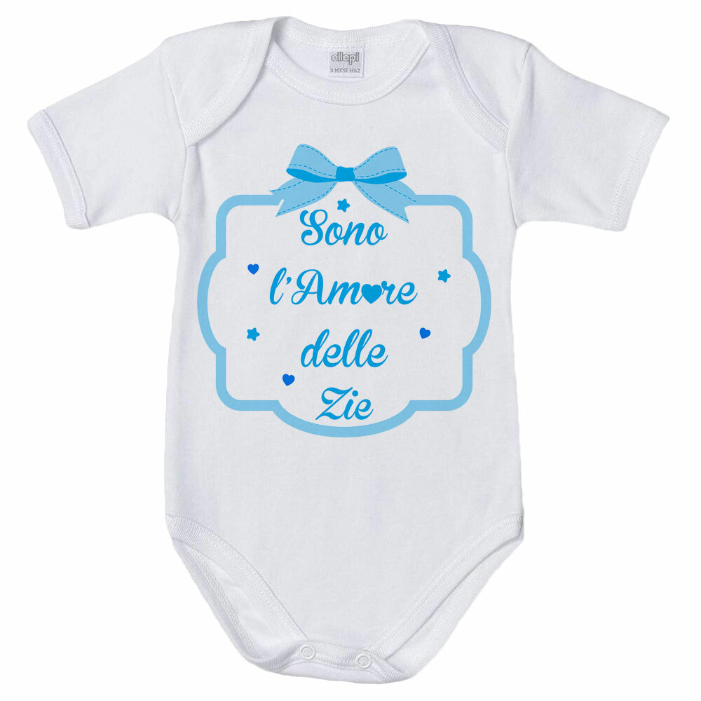 Body Neonato 'Attenzione Ho Zie Folli' - Grafica Divertente, Cotone Bio - Foto 9