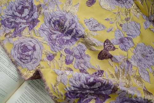 3 Colors / Timur Floral Woven Jacquard Fabric - Picture 7 of 8