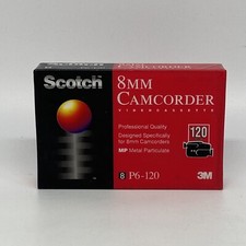 Scotch P6-120 8mm Camcorder Video Cassette Tape NEW SEALED